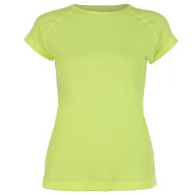 Sofibella Women's Classic Mock Sleeve Tennis Top (Electric Yellow)