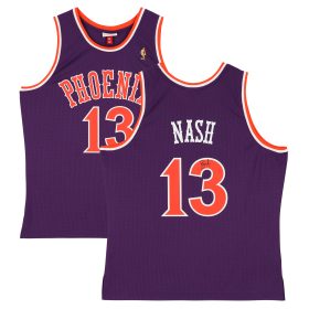 Steve Nash Phoenix Suns Autographed Mitchell & Ness Purple 2005-06 Swingman Jersey