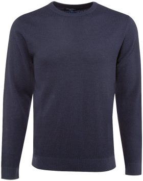 Straight Down Links Crewneck Men's Golf Sweater - Blue, Size: Large