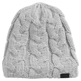 The North Face Cable Minna Beanie for Ladies - TNF Light Grey Heather