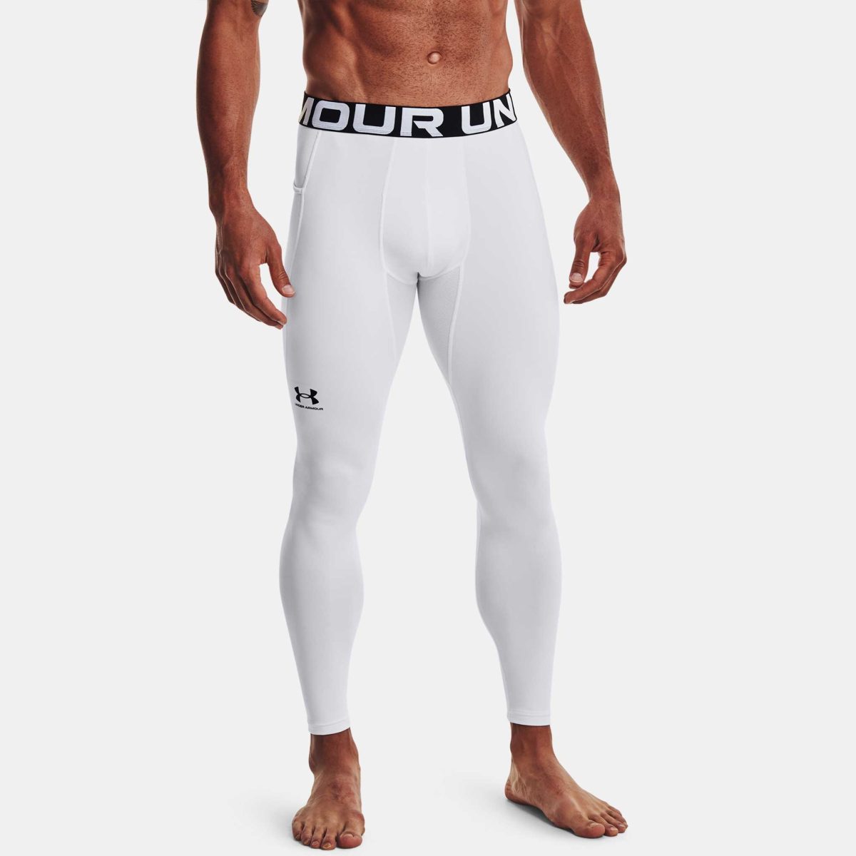 Under Armour ColdGear Leggings Men's Running Apparel White