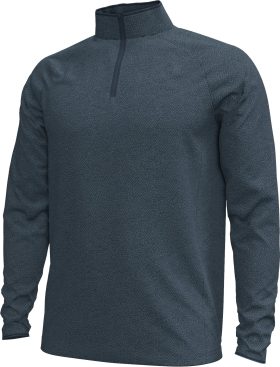 Under Armour UA T2 Green Shellrix Print Quarter Zip Men's Golf Pullover - Grey, Size: Small