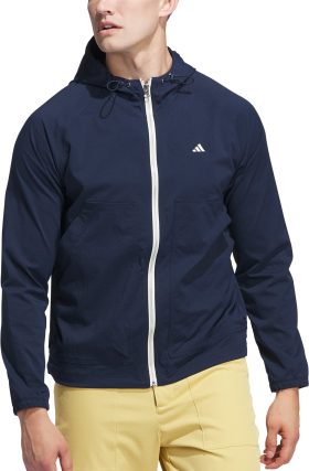 adidas Go-To Utility DWR Full Zip Men's Golf Jacket - Blue, Size: Small