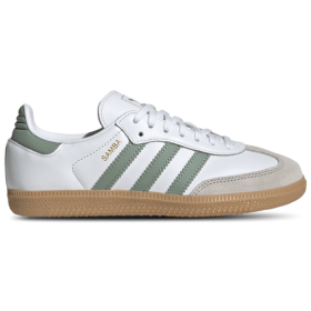 adidas Originals Boys adidas Originals Samba - Boys' Grade School Shoes White/Sage Green Size 7.0