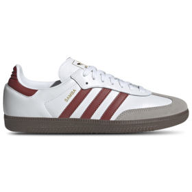 adidas Originals Mens adidas Originals Samba OG - Mens Shoes White/Preloved Ruby/Clear Granite Size 9.5