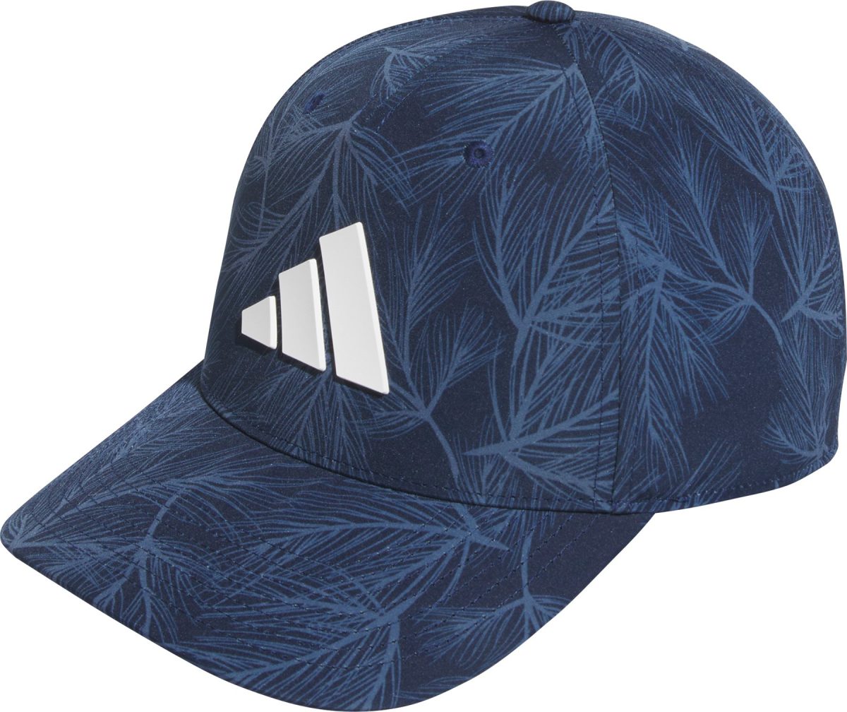 adidas Tour Print Snapback Men's Golf Hat - Blue