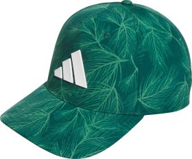 adidas Tour Print Snapback Men's Golf Hat - Green