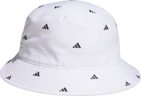 adidas Womens Printed Golf Bucket Hat - White, Size: One Size