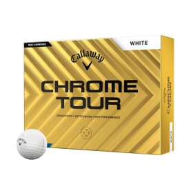 2024 Callaway Chrome Tour Golf Balls (1 Dozen) - White