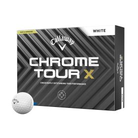 2024 Callaway Chrome Tour X Golf Balls (1 Dozen) - White