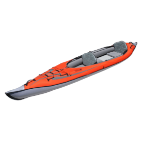 Advanced Elements AdvancedFrame Convertible Elite Inflatable Kayak in Red with Pump