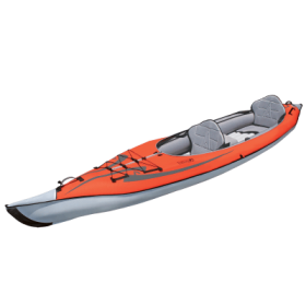 Advanced Elements AdvancedFrame Convertible Inflatable Kayak in Red/Gray with Pump