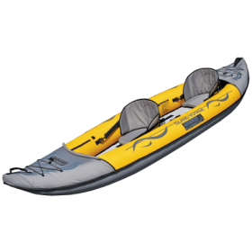 Advanced Elements Island Voyage 2 Inflatable Kayak in Yellow with Pump