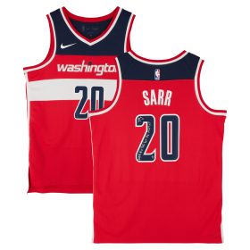 Alexandre Sarr Washington Wizards Autographed Nike Red Icon Edition Swingman Jersey With "2024 #2 Pick" and "For The District" Inscriptions - Limited Editon #5/5