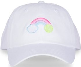 Ame & Lulu Junior Camper Tennis Hat (Pastel Rainbow)