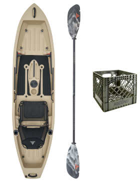 Ascend 10T Sit-On-Top Kayak Fishing Package - Arid