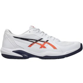 Asics Men's Solution Swift FF 2 Tennis Shoes (White/Nova Orange)