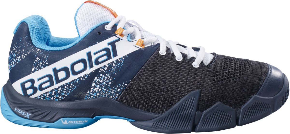 Babolat Men's Movea Padel Shoes (Grey/Scuba Blue)