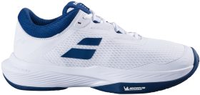 Babolat Men's SFX4 All Court Tennis Shoes (White/Estate Blue)