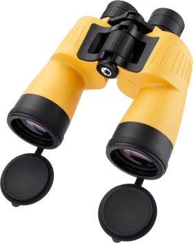 Barska Floatmaster Waterproof Yellow Floating BaK-4 Porro-Prism Binoculars