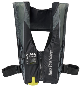 Bass Pro Shops AM33 All-Clear Inflatable Life Vest - Black