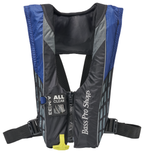 Bass Pro Shops AM33 All-Clear Inflatable Life Vest - Blue