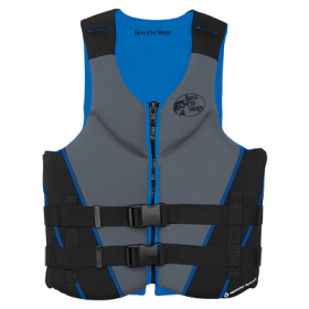 Bass Pro Shops Segmented Neoprene Life Jacket - Royal/Grey/Black - 2XL/3XL