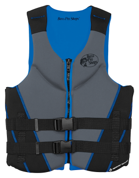 Bass Pro Shops Segmented Neoprene Life Jacket - Royal/Grey/Black - 2XL/3XL