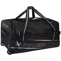 Bauer Elite Wheeled Senior Hockey Equipment Bag - 2024 Model in Black/Grey/Blue