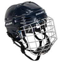 Bauer RE-AKT 55 Hockey Helmet Combo in Navy