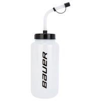 Bauer Water Bottle w/ Strawtop in White