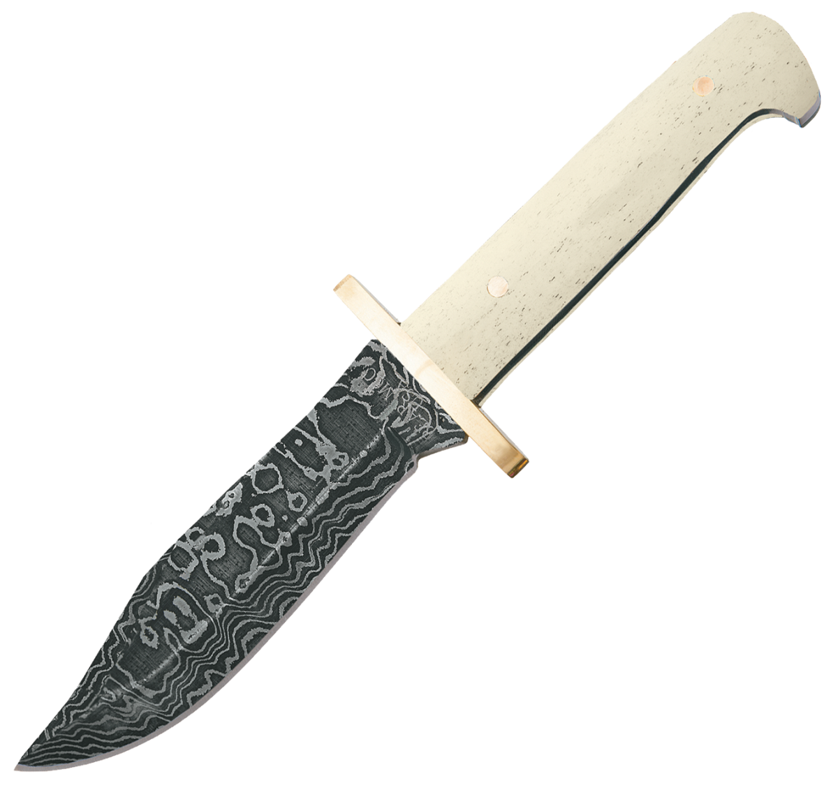 Bear & Son Cutlery Damascus Baby Bowie Knife