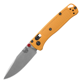 Benchmade Mini Bugout Drop-Point Folding Knife - Daybreak Yellow