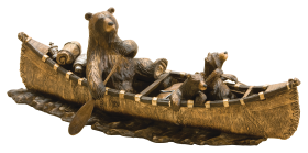 Big Sky Carvers Canoe Trip Figurine