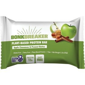 Bonk Breaker Protein Bar Apple Cinnamon & Peanut Butter, Box of 12 Bars