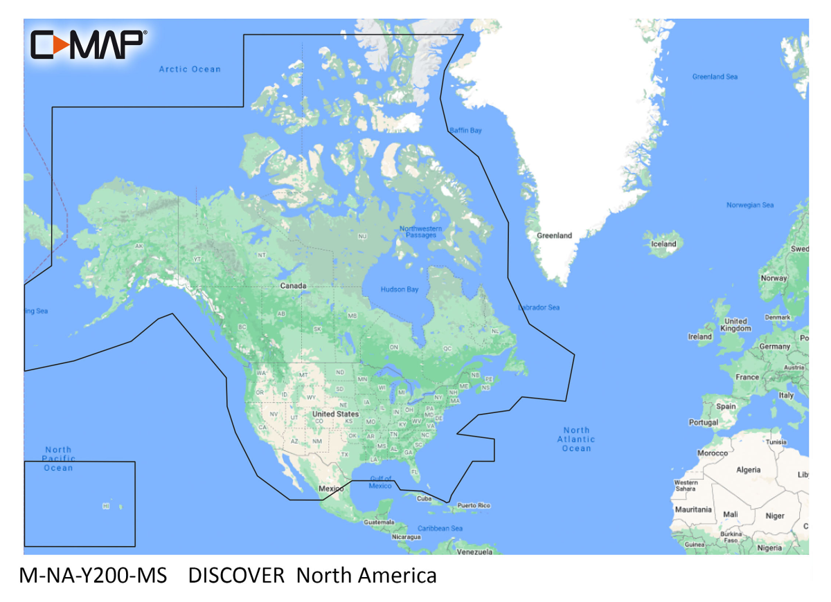 C-MAP DISCOVER SD Card Electronic Map Chart