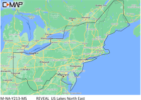 C-MAP Reveal SD Card Map Chart - US Lakes - North East