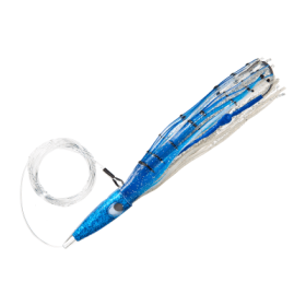 C & H Lures Wahoo Whacker Saltwater Lure - 11-1/2" - Rigged - Blue/White