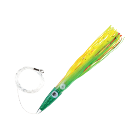 C & H Lures Wahoo Whacker Saltwater Lure - 11-1/2" - Rigged - Green/Chartreuse/Red