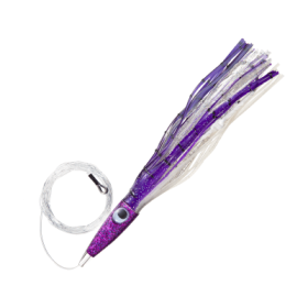 C & H Lures Wahoo Whacker Saltwater Lure - 11-1/2" - Rigged - Purple/White