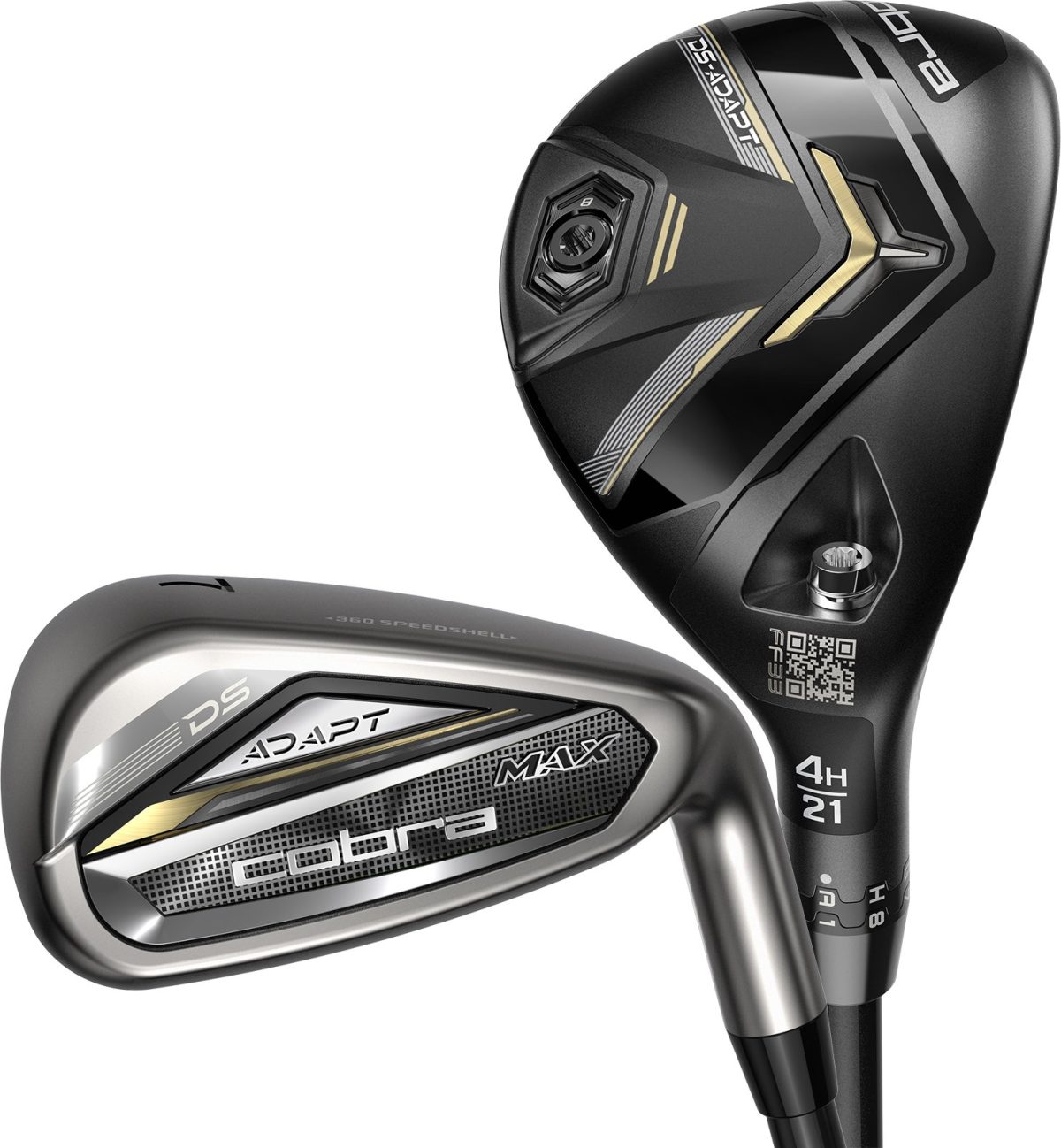 COBRA Womens DS-ADAPT MAX Hybrid Combo Iron Set 2025 - RIGHT - 5H,6H,7-PW,SW - KBS PGI 55 L - Golf Clubs