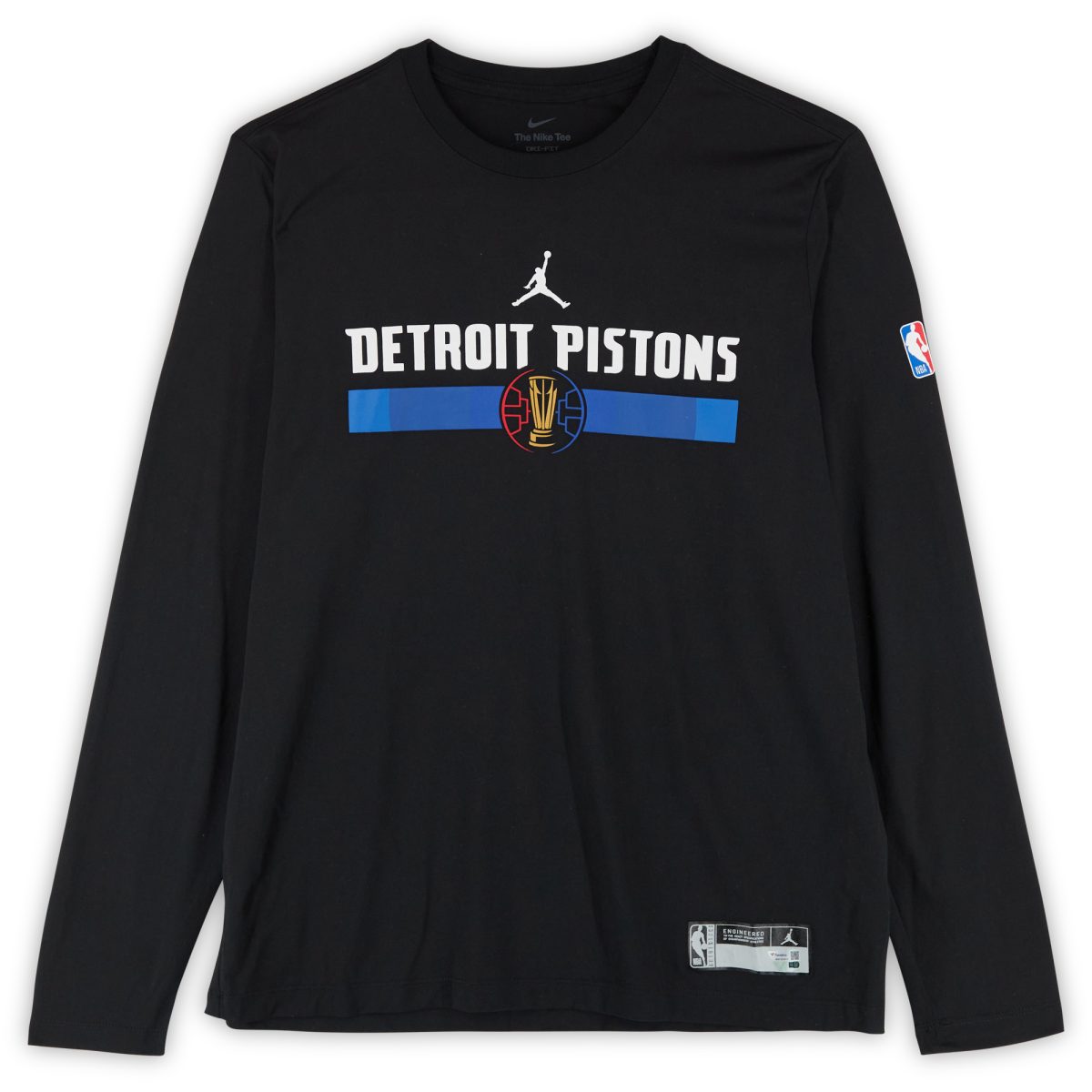 Cade Cunningham Detroit Pistons Player-Worn Black NBA Cup Long Sleeve T-Shirt from the 2024-25 NBA Season - Size XLT