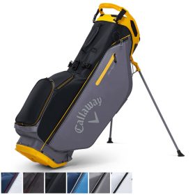 Callaway 2022 Fairway+ Double Strap Stand Bag Black/Charcoal/Gold