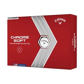 Callaway Chrome Soft 22 Golf Ball White (Sleeve/3 Ball Pack)