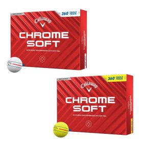 Callaway Chrome Soft 360 Triple Track 24 Golf Ball Yellow