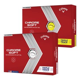 Callaway Chrome Soft Triple Track 22 Golf Ball Yellow