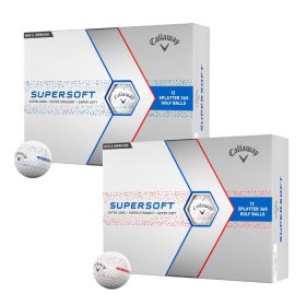 Callaway Supersoft Splatter 360 Golf Balls Red