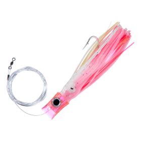 C&H Lures Stubby Bubbler Mono Rig - Pink White Pink Mylar