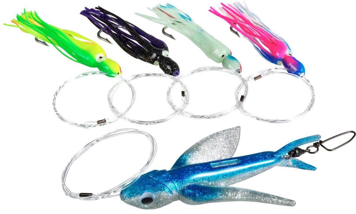 Carolina Lures Inline Yummee Bird Rigged Trolling Lure Chase Lure Kit - Blue/Silver