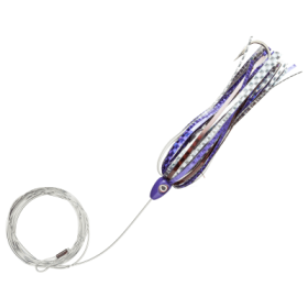 Carolina Lures Mylar Buster Rigged - 6'' - Purple Black